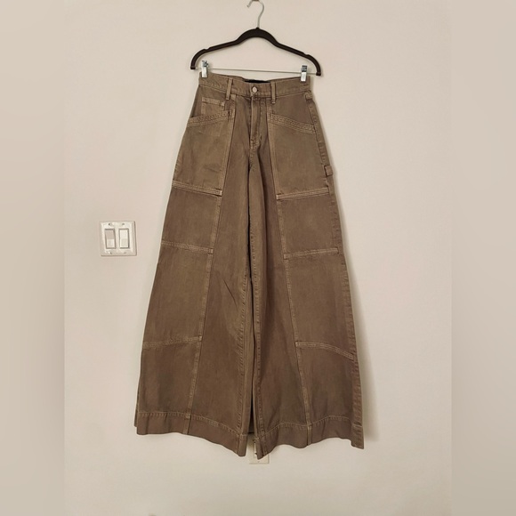 Veronica Beard Extra Wide Leg Cargo Jeans - Picture 4 of 4